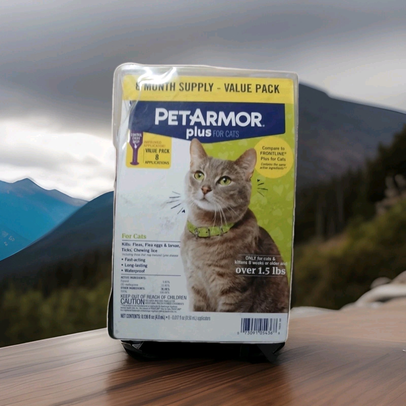 PetArmor Plus Flea & Tick Protection for Cats (8 month supply)