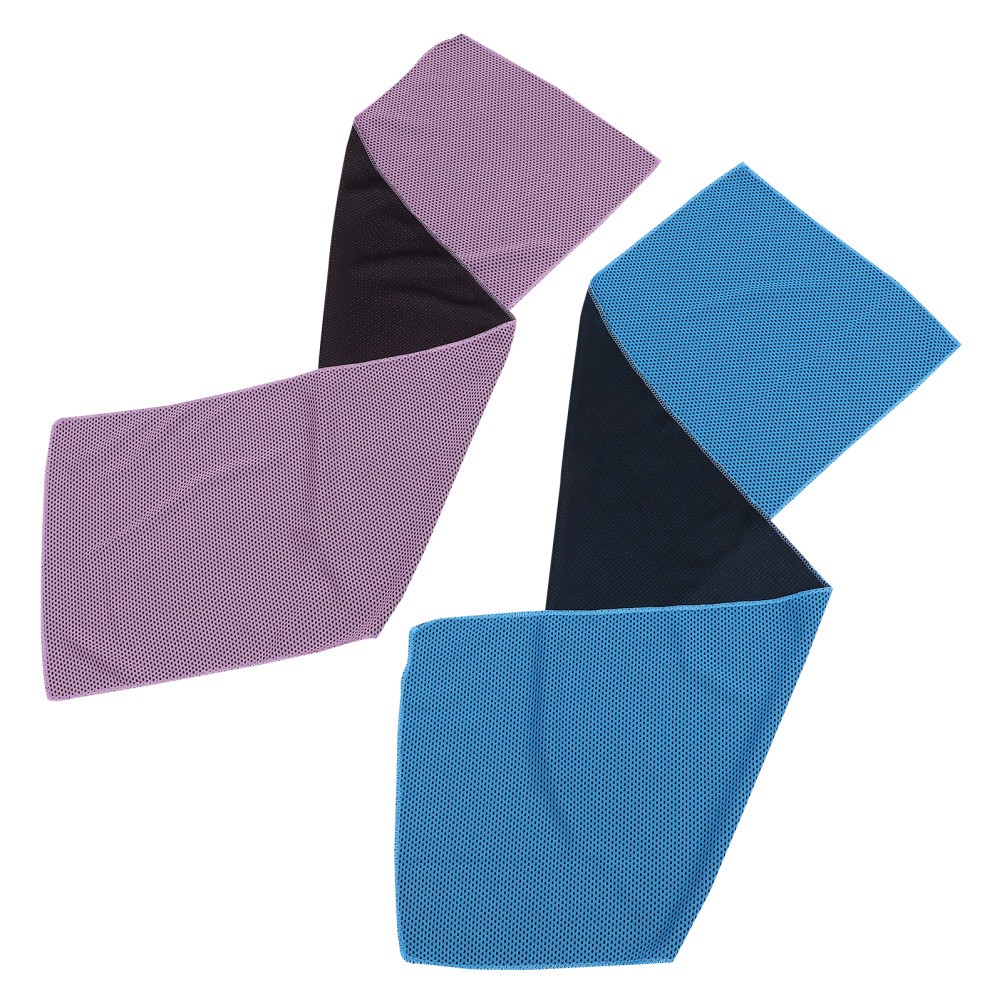 2Pcs Pet Summer Cooling Towels Dog Ice Scarves Reusable Assorted Colors