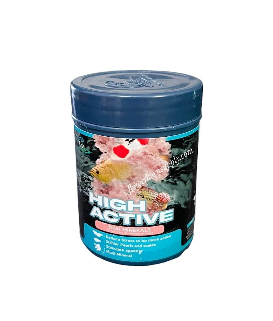 FLOWERHORN FISH CZ AQUA HIGH ACTIVE THAI MINERALS 100G – FREE SHIPPING