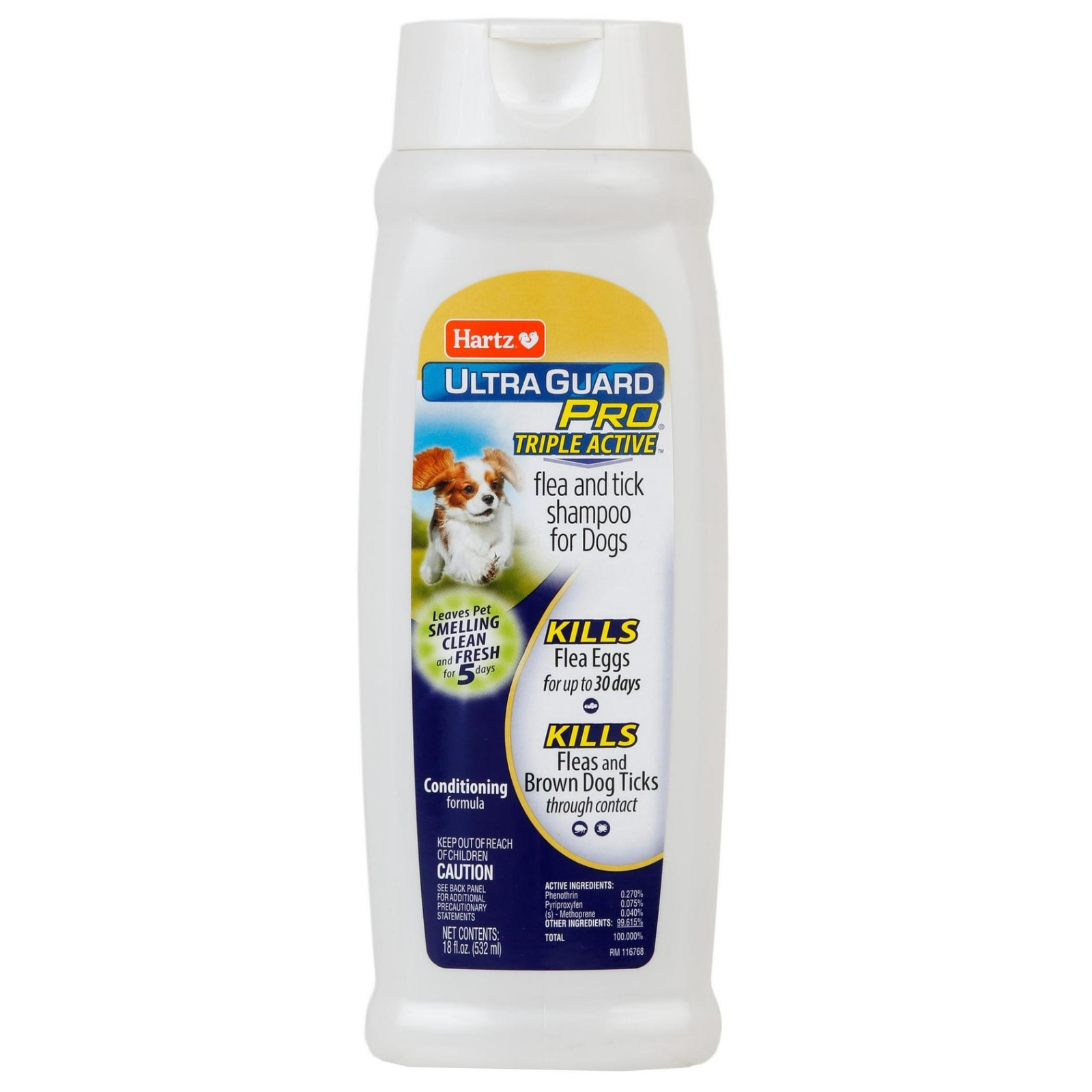 Hartz Ultra Guard Pro TRIPLE ACTIVE FLEA & TICK SHAMPOO for DOGS Conditioning