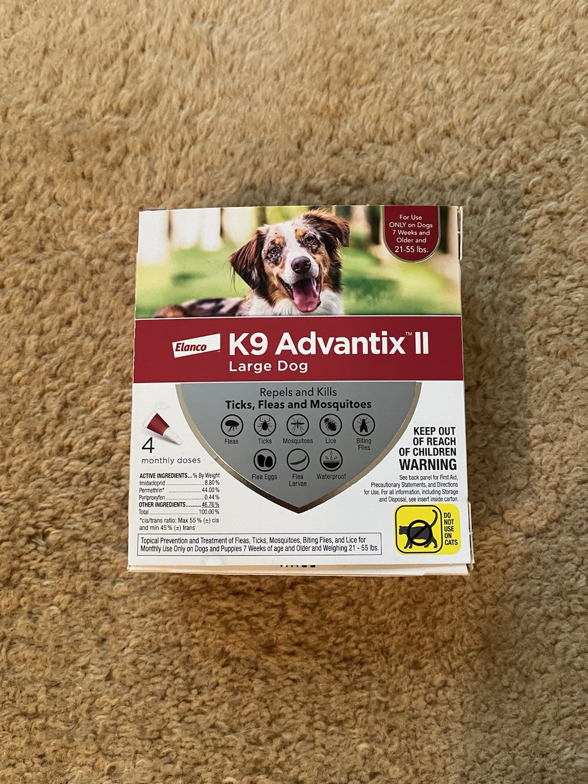K9 Advantix II Spot-On Treatment for Dogs – 4 Pack