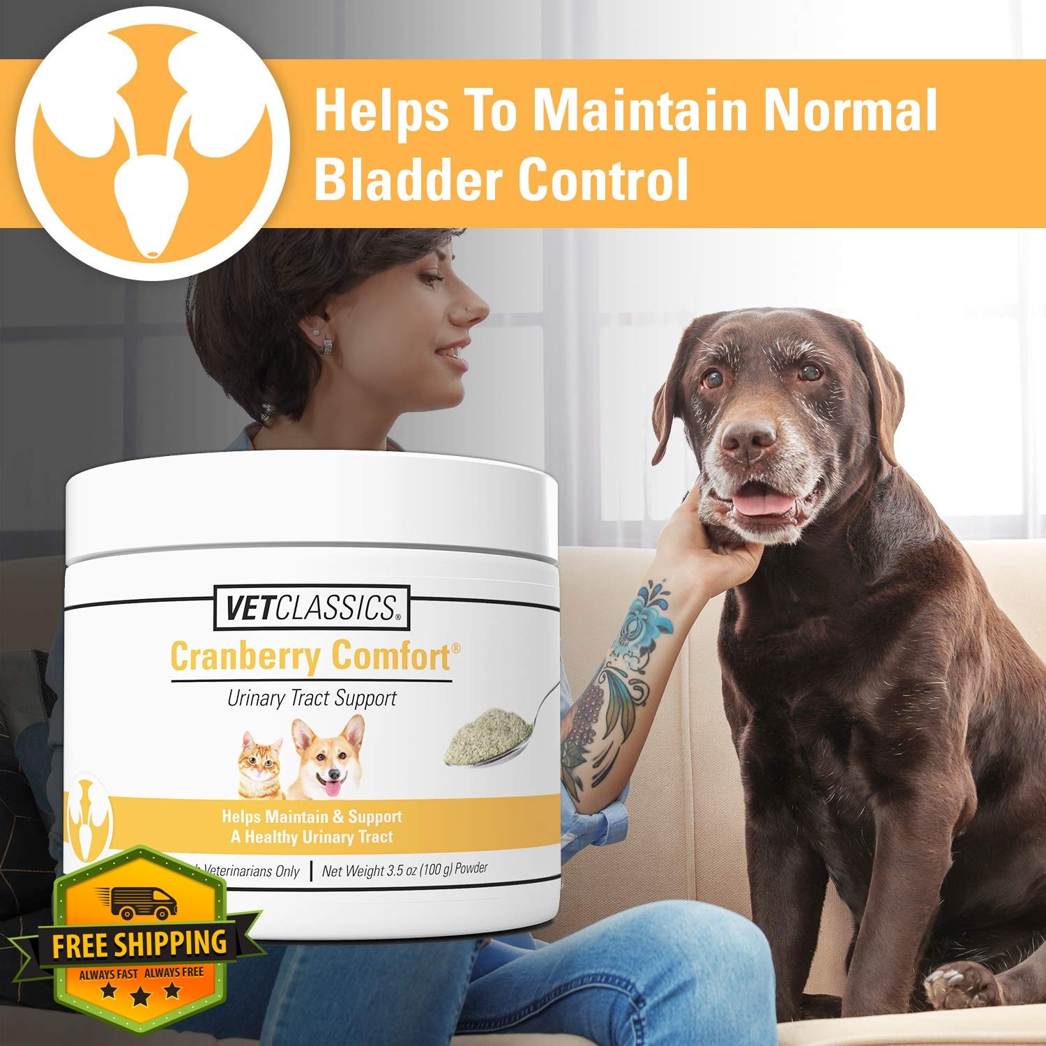Vet Classics Cranberry Comfort Urinary Powder 100 gm