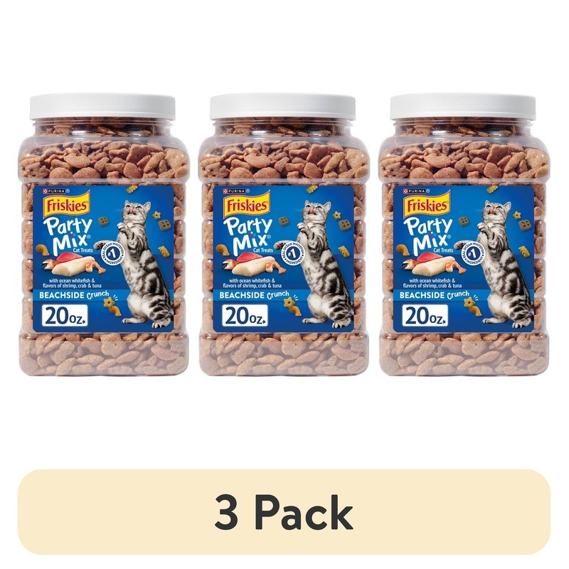 Crunchy Cat Treats W/ Ocean Whitefish Shrimp Tuna Flavor 20oz Pack Adult Cats US