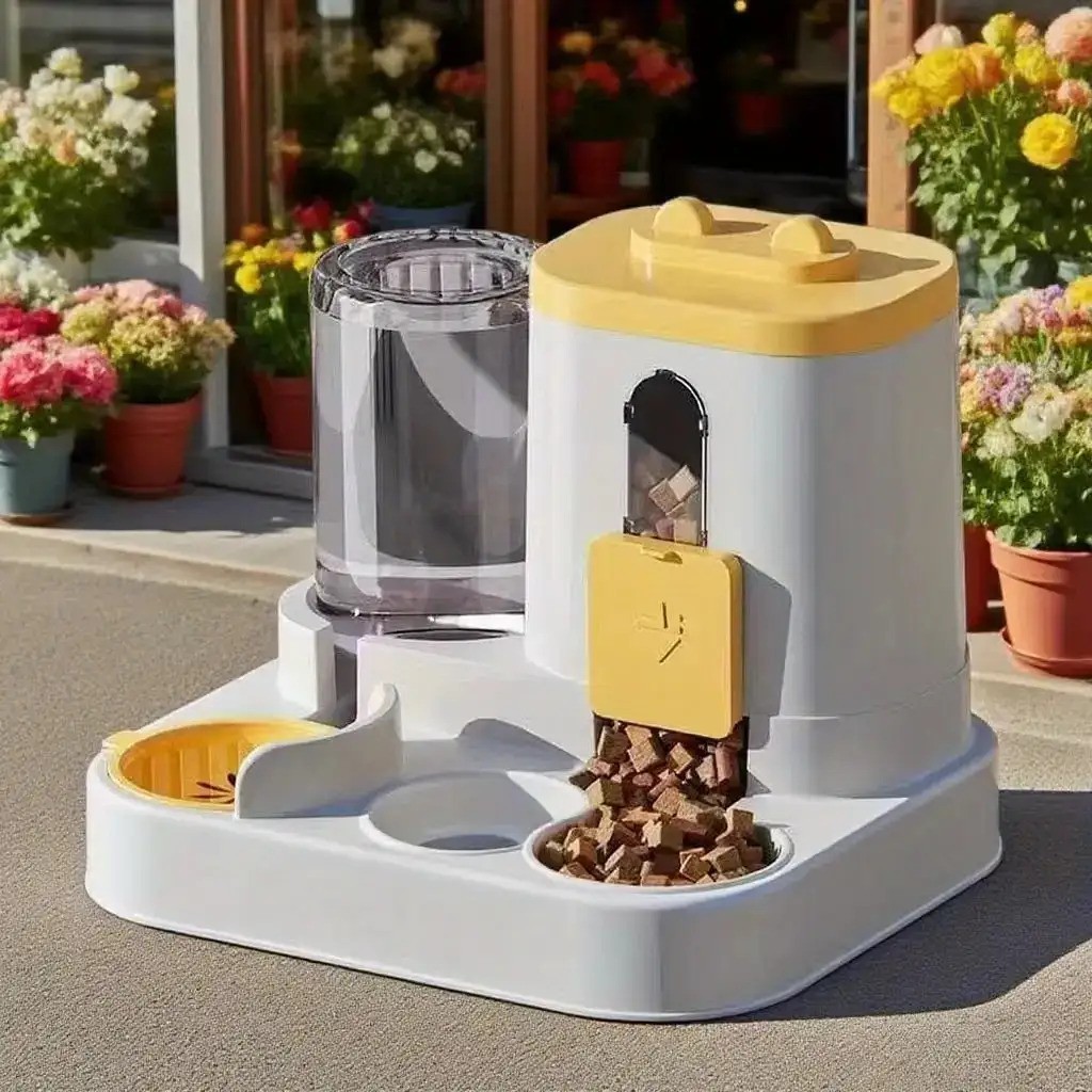 Automatic 2-in-1 Smart Pet Feeder and Water Dispenser With