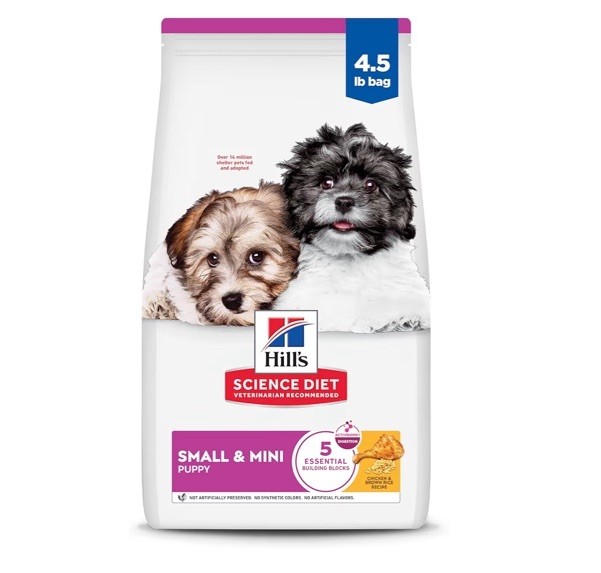 Hill’s Science Diet Dry Dog Food, Puppy, Small Paws for Small Breeds (4.5lb) Chi