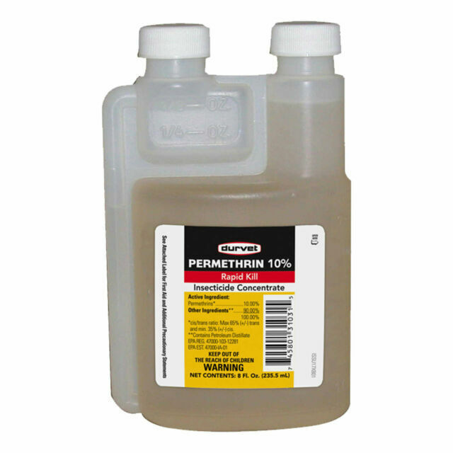 Durvet Permethrin Rapid Kill 10% Insectiside Concentrate 8oz – FAST SHIP