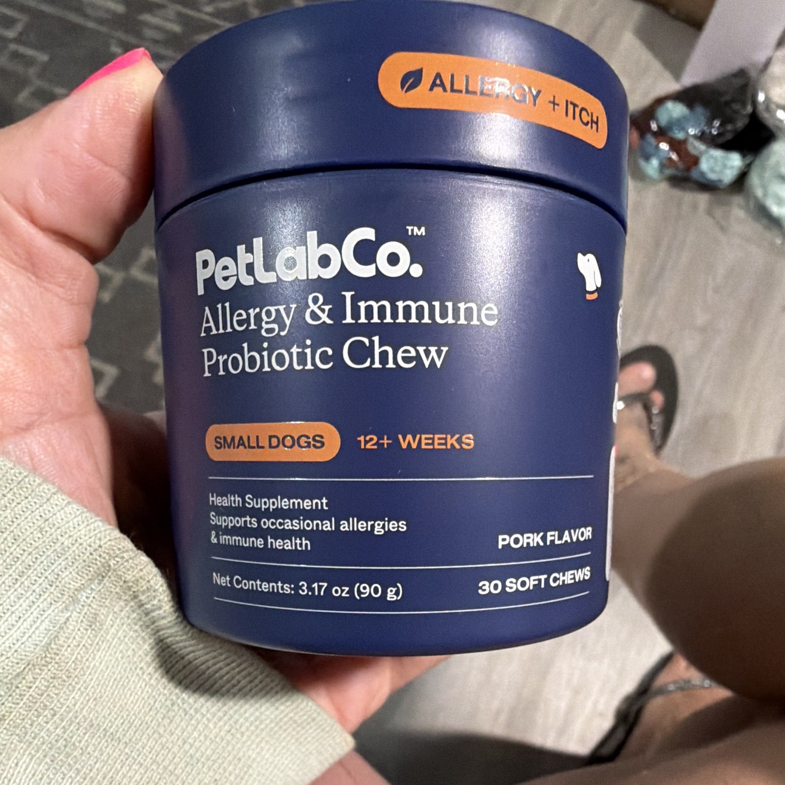 PetLab Co. Allergy and Immune Probiotic Soft Chew Supplement for Dogs, 30 Count