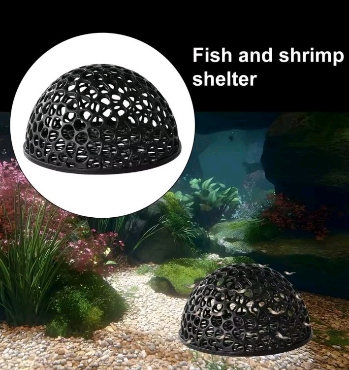 2 PLANT/MOSS/SHRIMP/FISH HIDEOUT SHELTER DOME HEMISPHERE HOUSE BREEDING CAVE