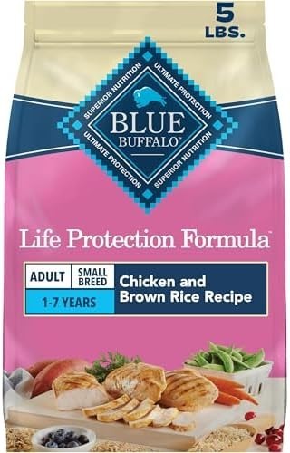 5Lbs Blue Buffalo Life Protection Formula Chicken Brown Rice Adult Dry Dog Food