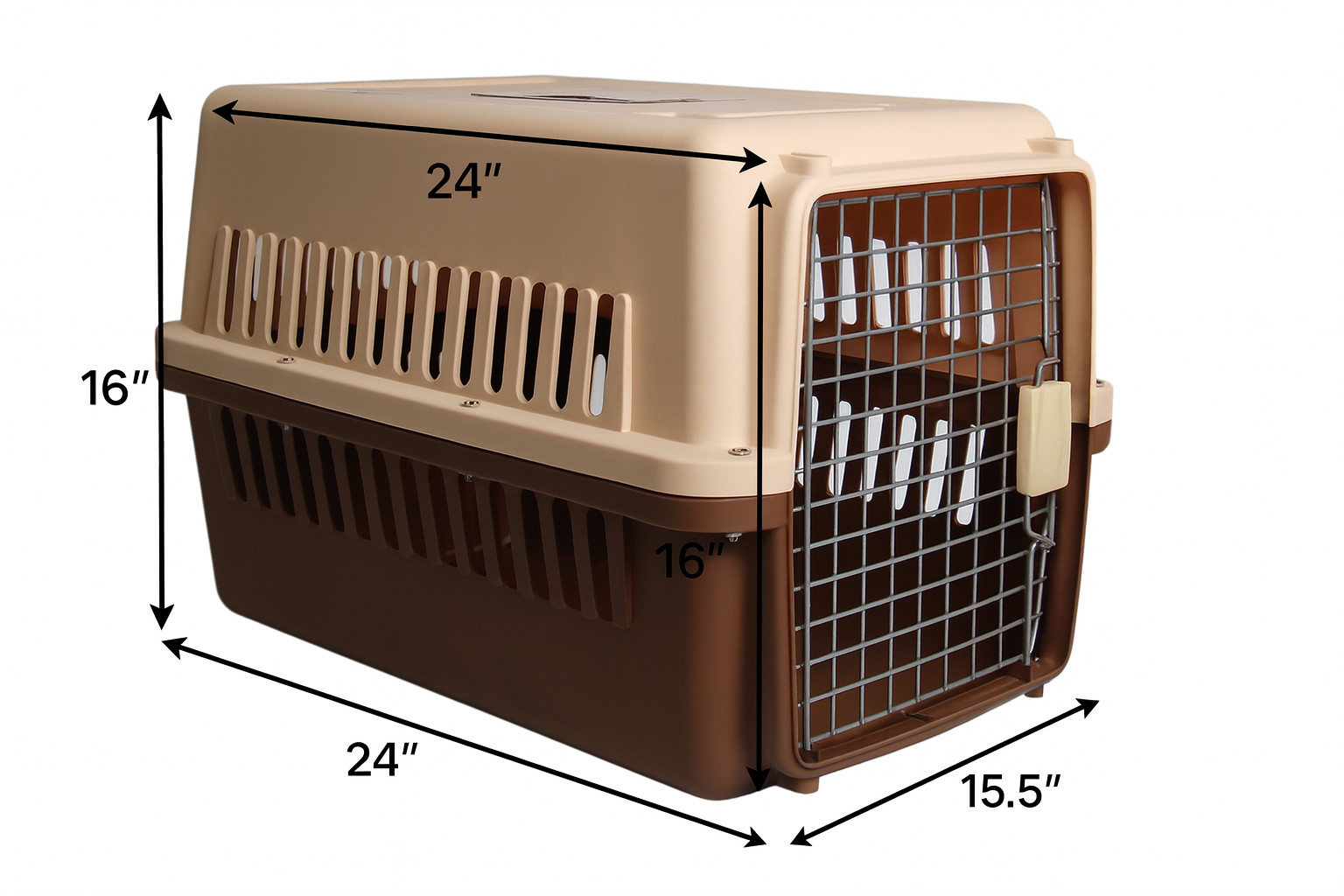 Pet Crate – Durable, Heavy Duty Cat Dog Kennel, IATA Airline Approved