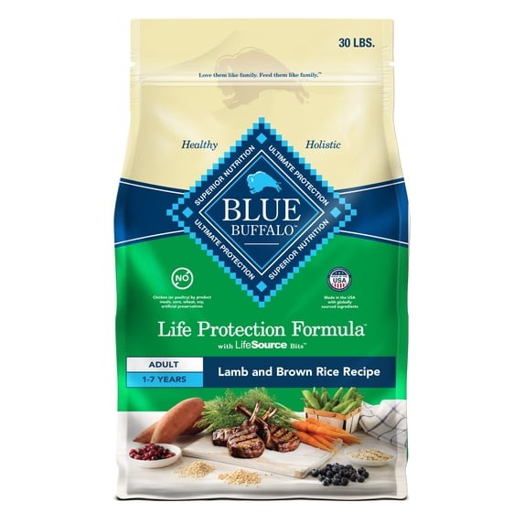 Blue Buffalo Life Protection Formula Lamb and Brown Rice Dry Dog Food 30 lb