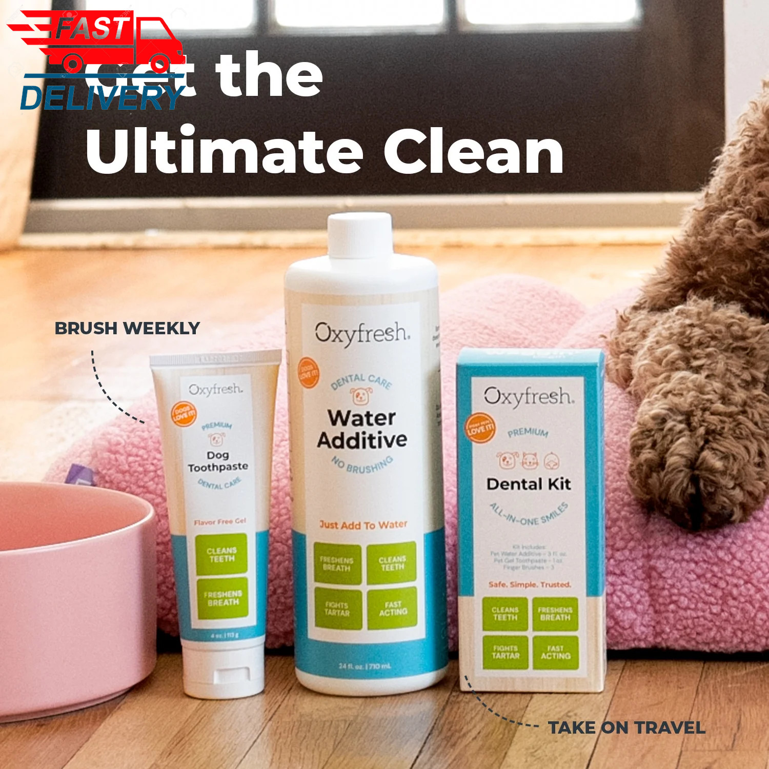 Premium Dog Dental Water Additive, Best Way to Eliminate Bad Breath👌✅