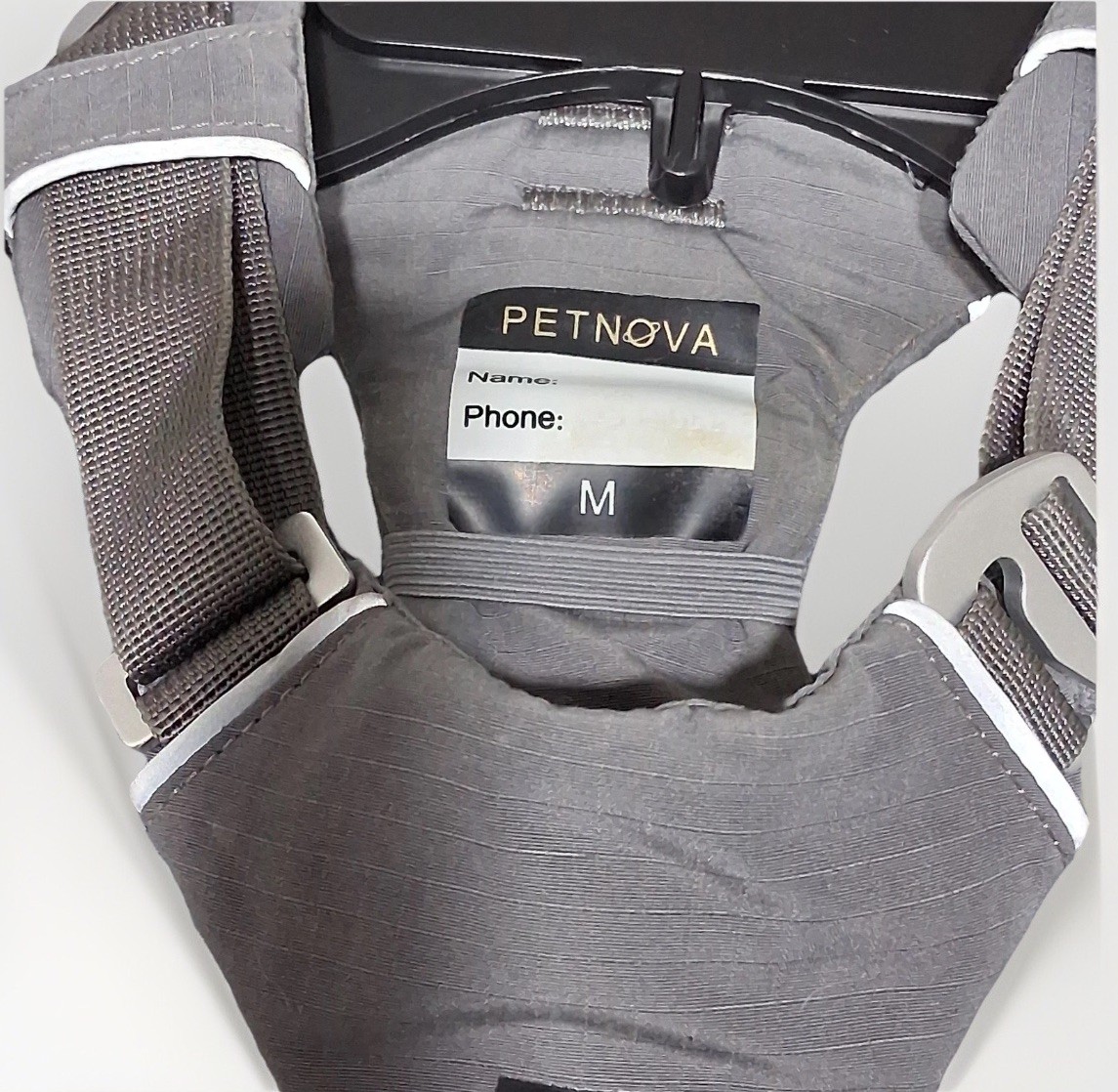 Petnova Dog Harness Medium Color Gray and Silver