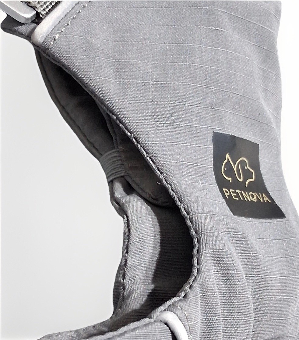 Petnova Dog Harness Medium Color Gray and Silver