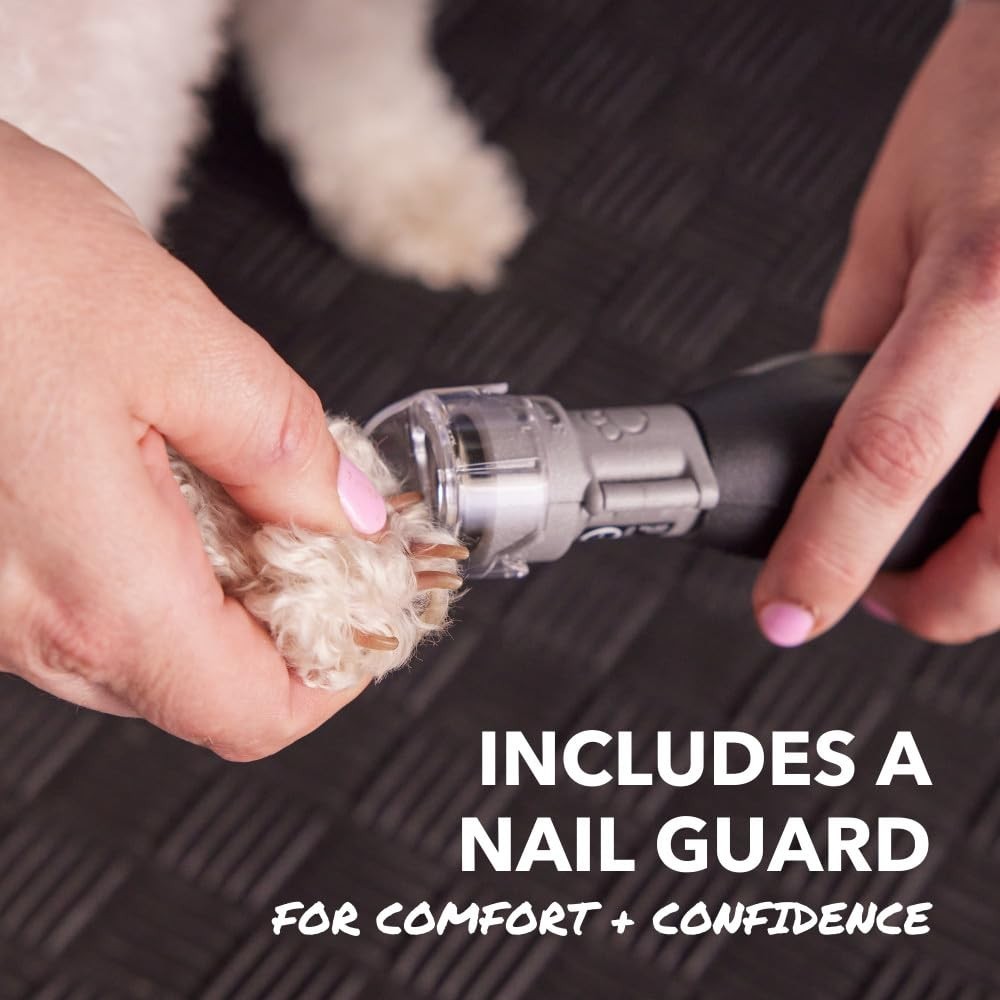 Cordless Rechargeable Dog Nail Grinder & Trimmer – Safe Pet Grooming Tool Kit