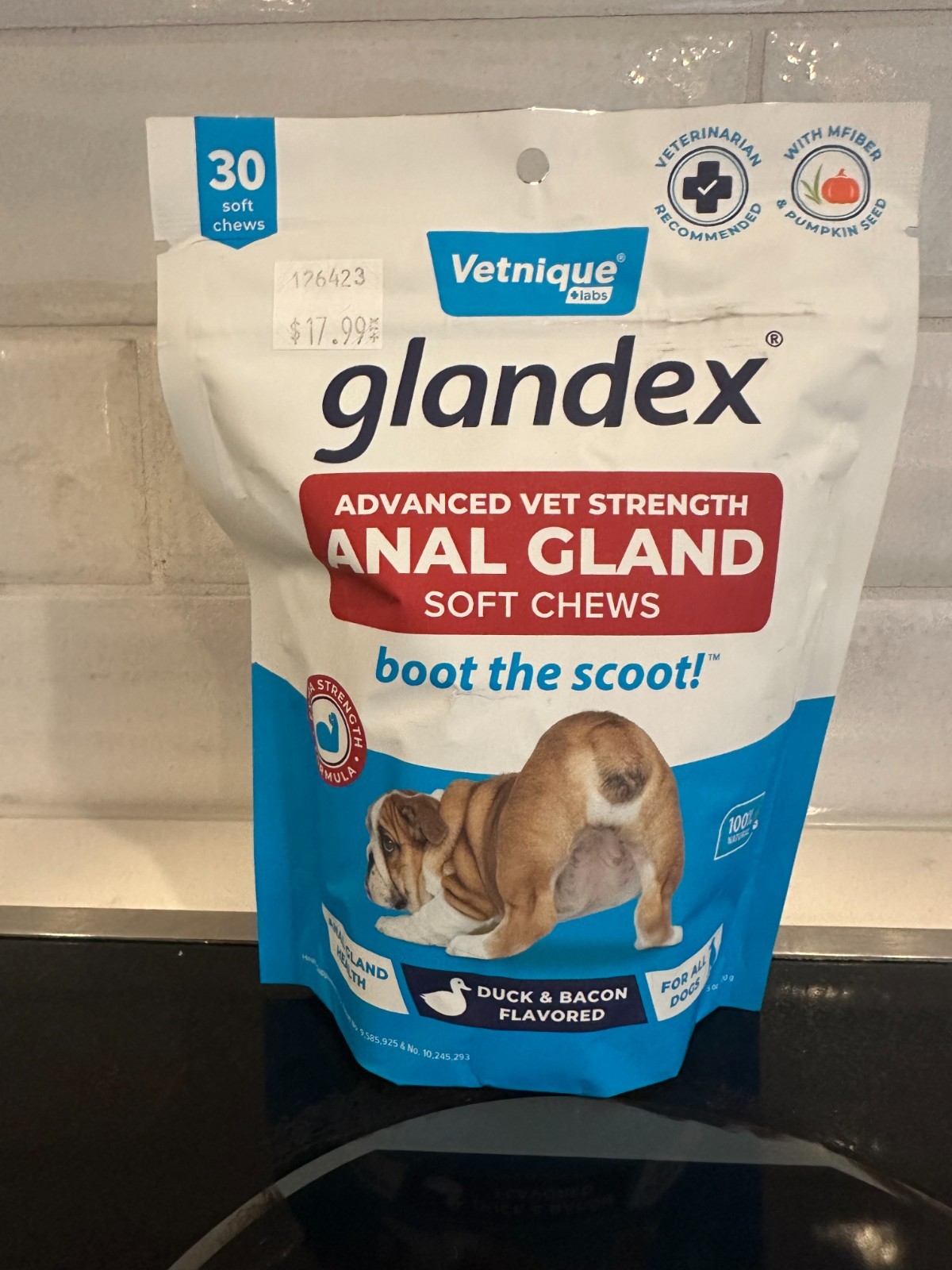 Glandex Advanced Vet Strength Anal Gland Health Soft Chew – 30 count – 12/2026