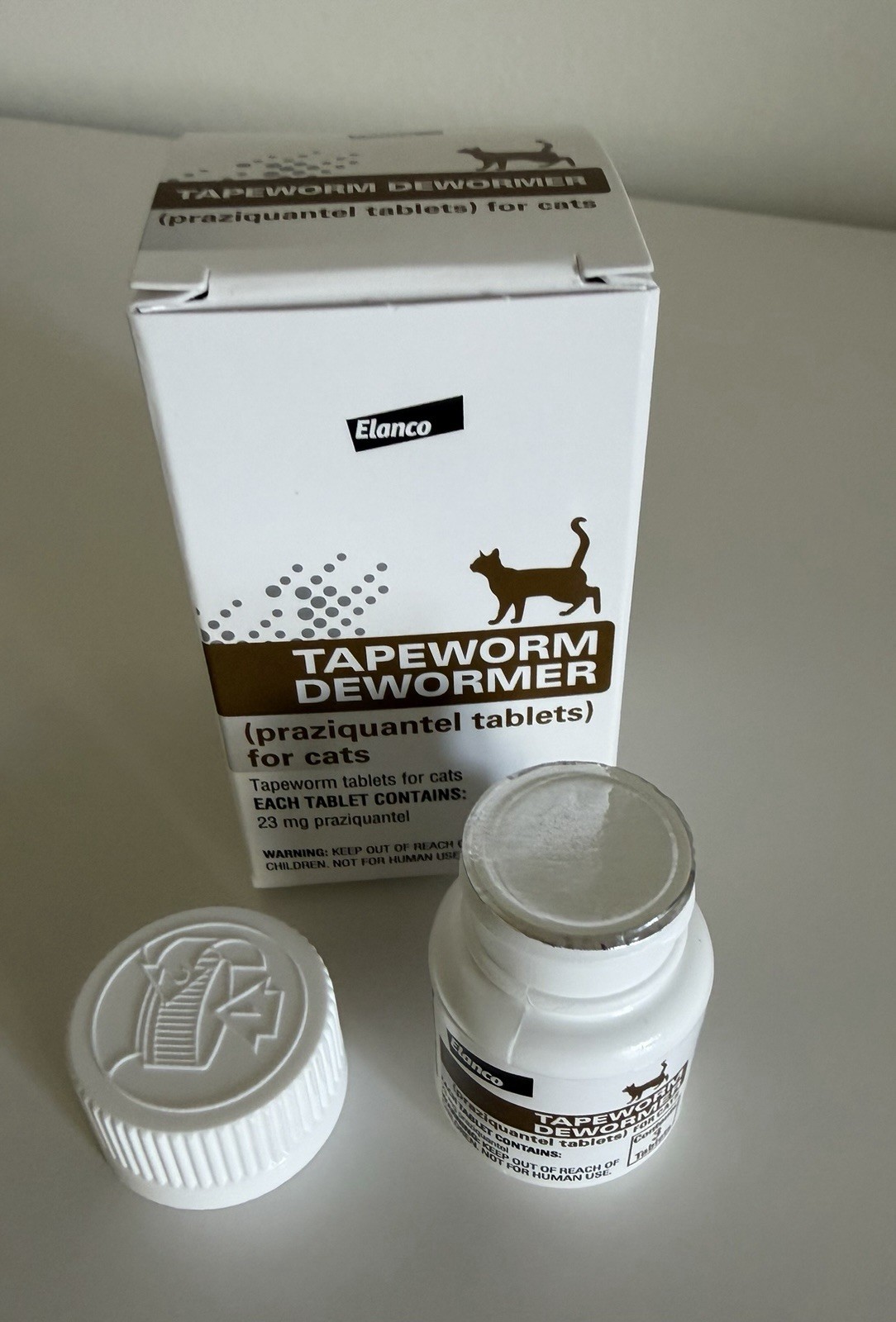 Tapeworm Removal Dewormer for Cats Felines 3 Tablets Praziquantel