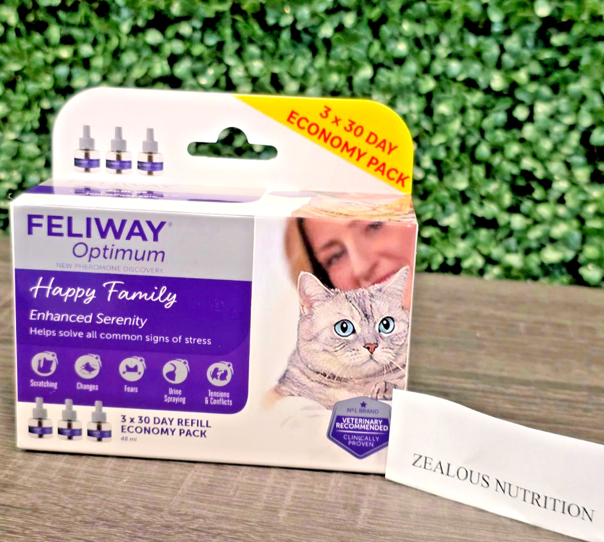 (3 PACK) FELIWAY Optimum Happy Cats Calming Pheromone Refill – 90 Days EXP 2027