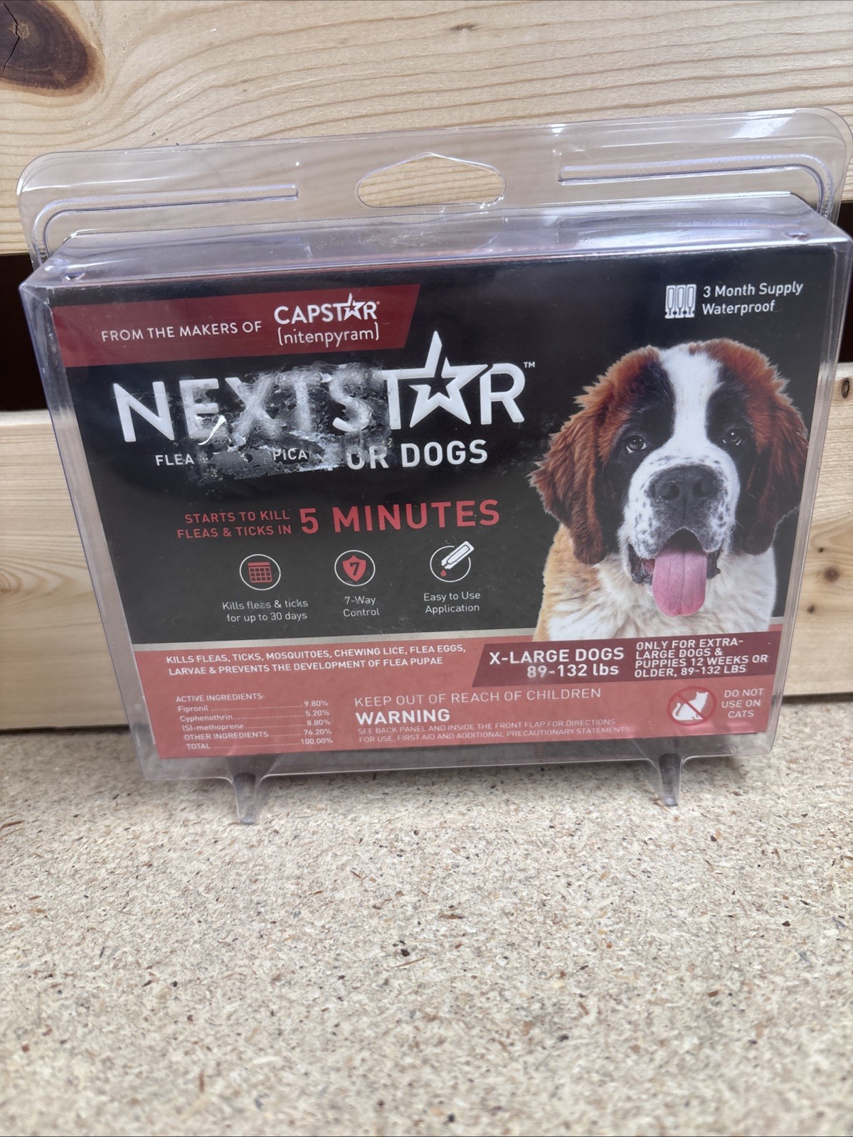 NextStar Flea & Tick Topical Treatment for Extra Large Dogs 3 Month Supply New!