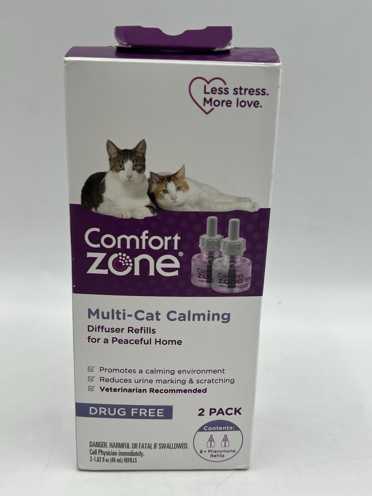 2x Comfort Zone Cat Calming Diffuser Refil – 100538651
