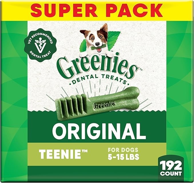 GREENIES Original TEENIE Dental Dog Treats 192 Count Free Shipping