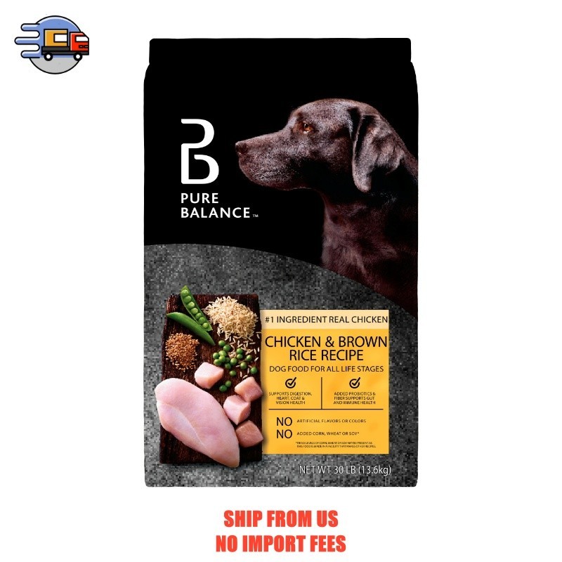 Pure Balance Chicken & Brown Rice Recipe Dry Dog Food, 30 lbs