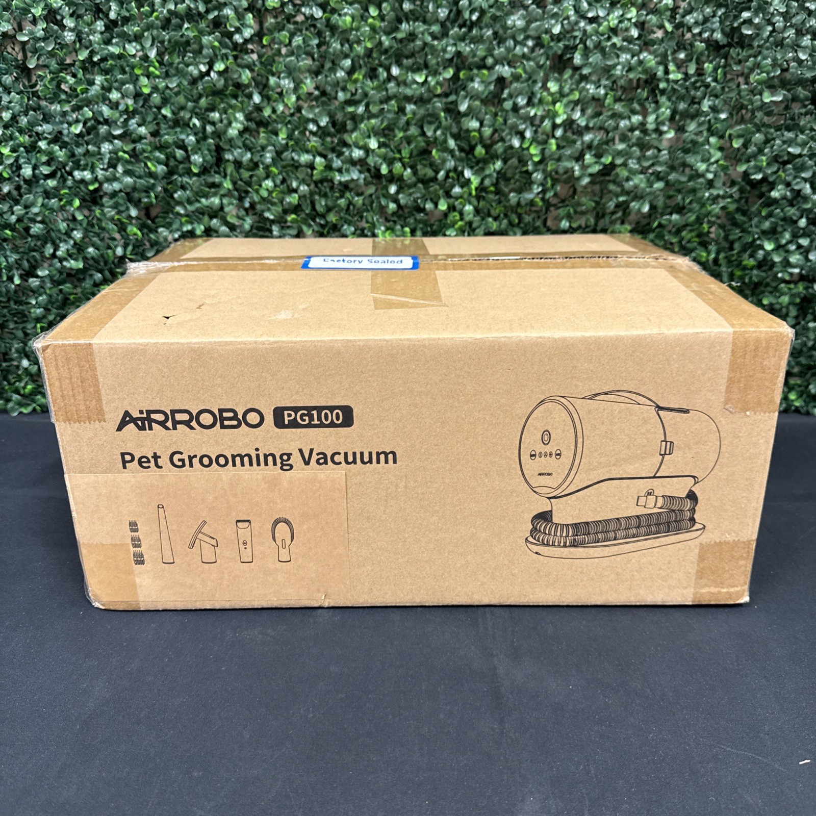 AIRROBO PG100 Pet Grooming Vacuum & 5 Grooming Tools, 12000Pa Suction Power New