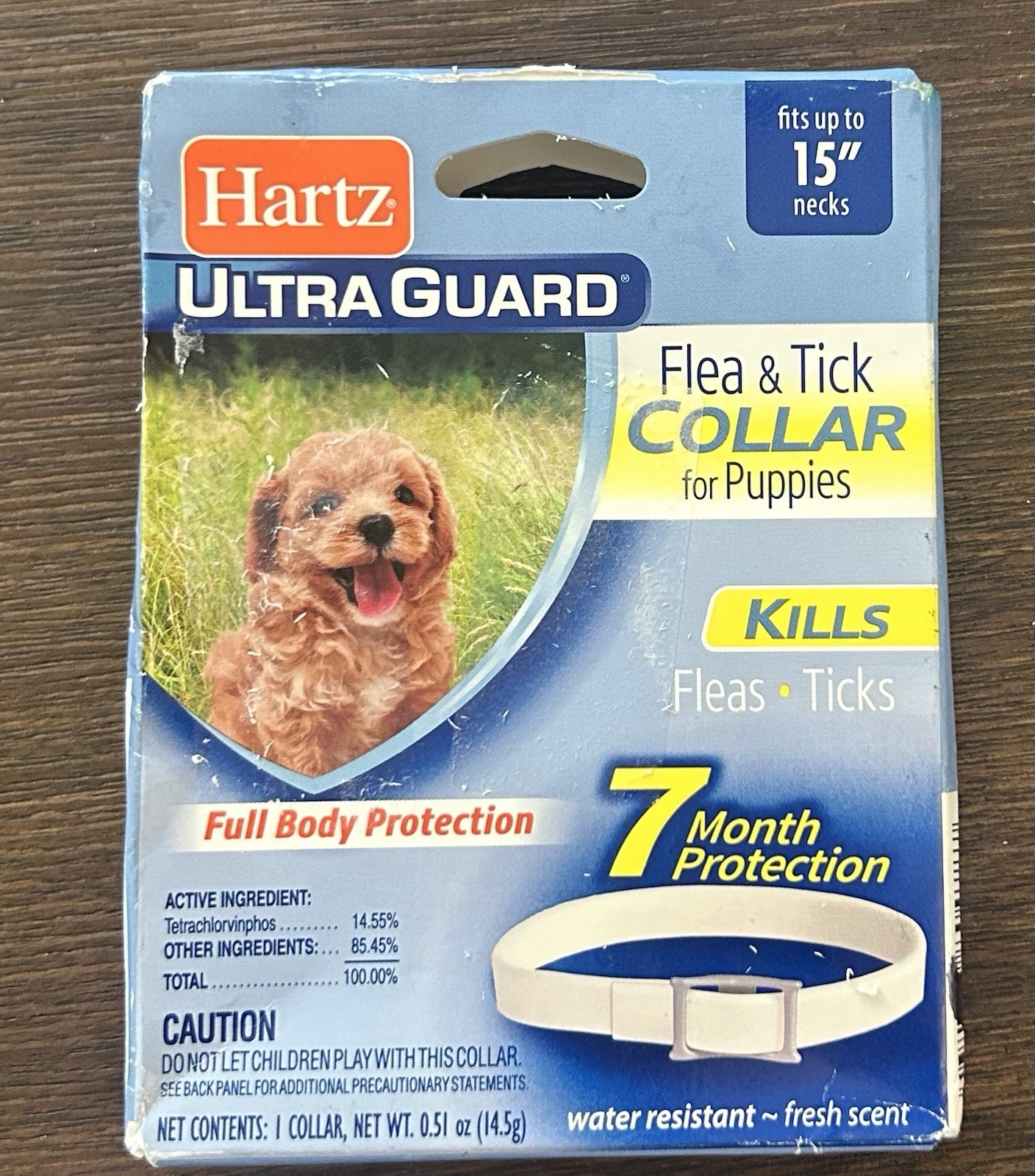 Hartz UltraGuard Flea & Tick Collar for Dogs & Puppies 15”, 7 Month Protection