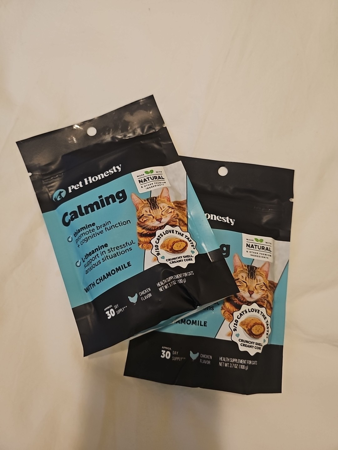 (BUNDLE 2X) PET HONESTY Calming Chews for Cats – Cat Anxiety Relief 30ct Ex12/26