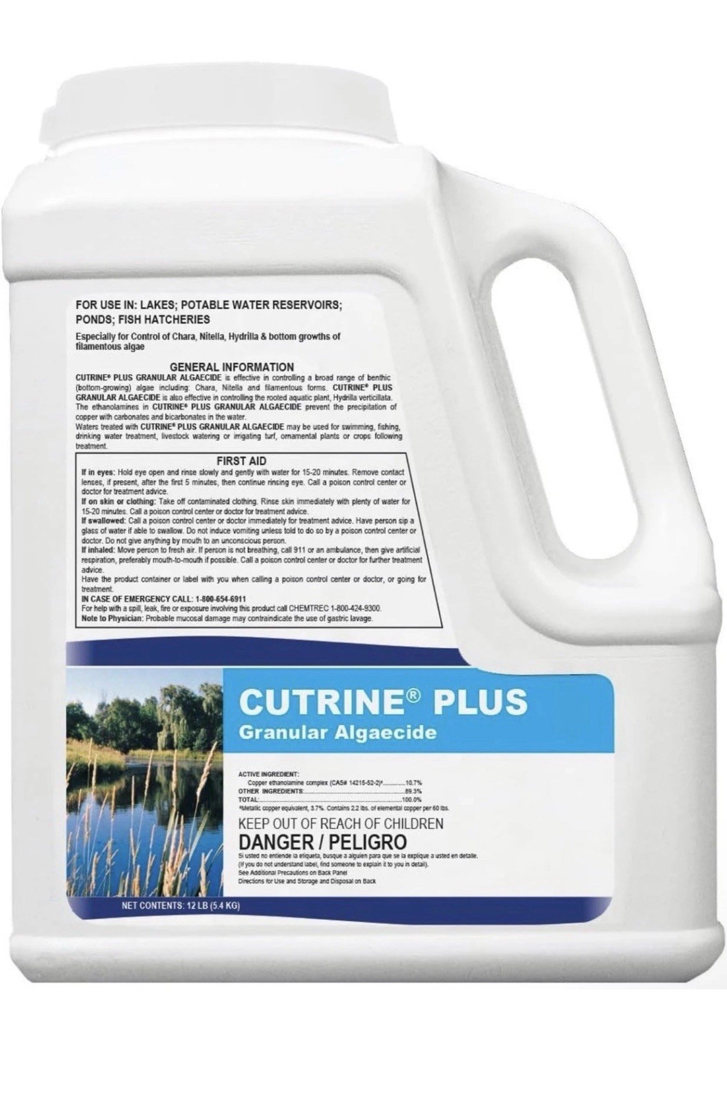 Cutrine-Plus Granulated Pond Algaecide – 12 lbs EPA Approved Algae Control