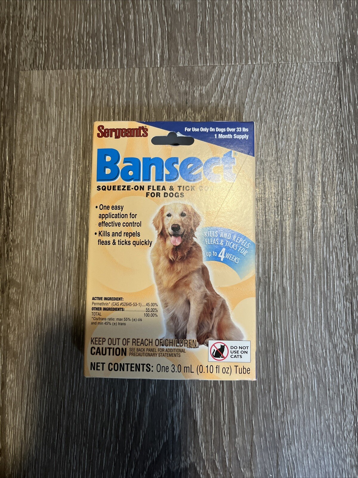 Sergeant’s Bansect Squeeze-on Dog Flea & Tick Control Monthly Control