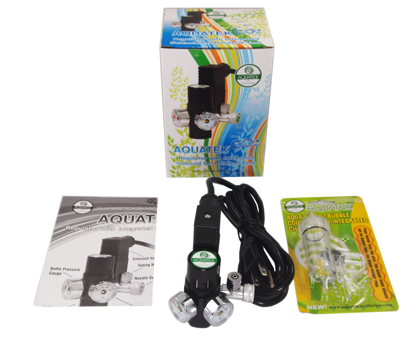 *NEW* AQUATEK Aquarium CO2 Regulator Mini with Integrated COOL TOUCH Solenoid