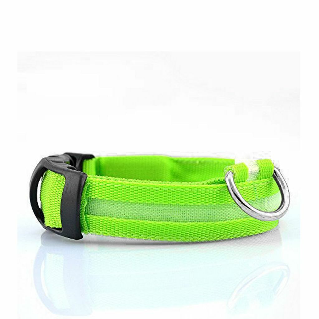 LED Light up Dog Collar Pet Night Safety Bright Flashing Adjustable Nylon 2023