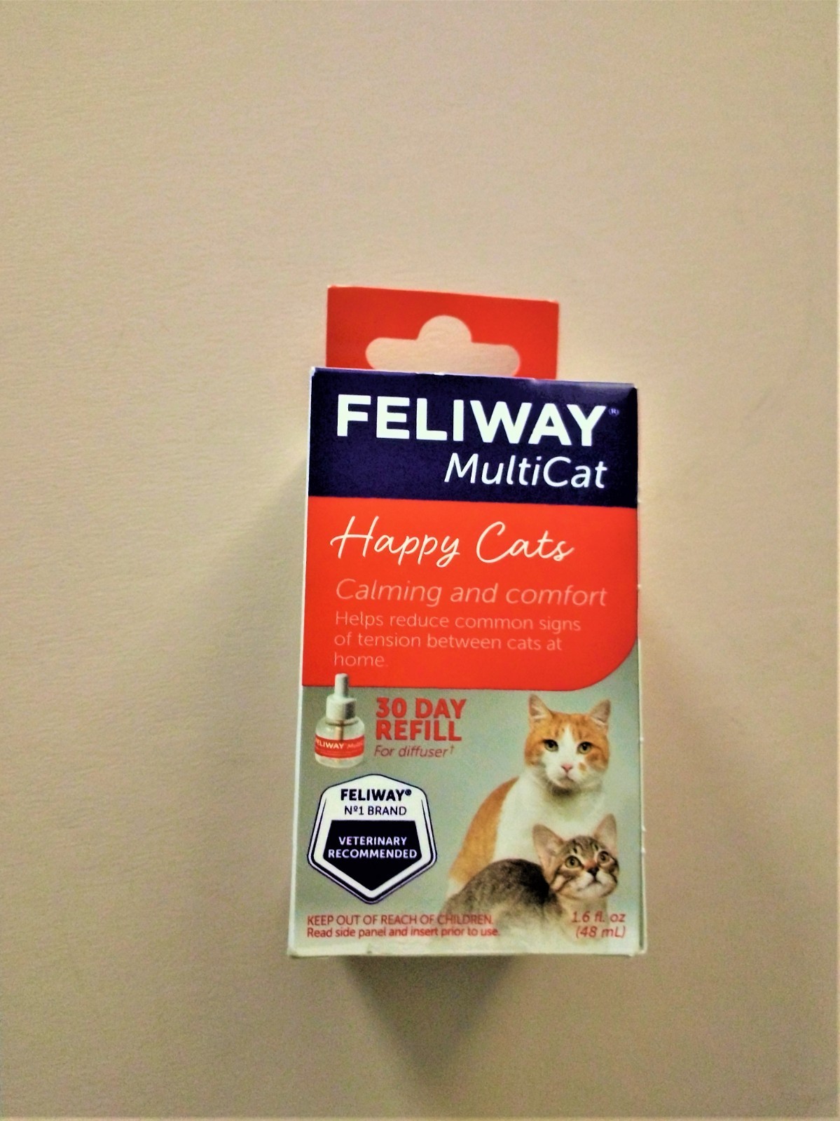 Feliway MultiCat Diffuser Refill 48 mL – Expires 02/2028