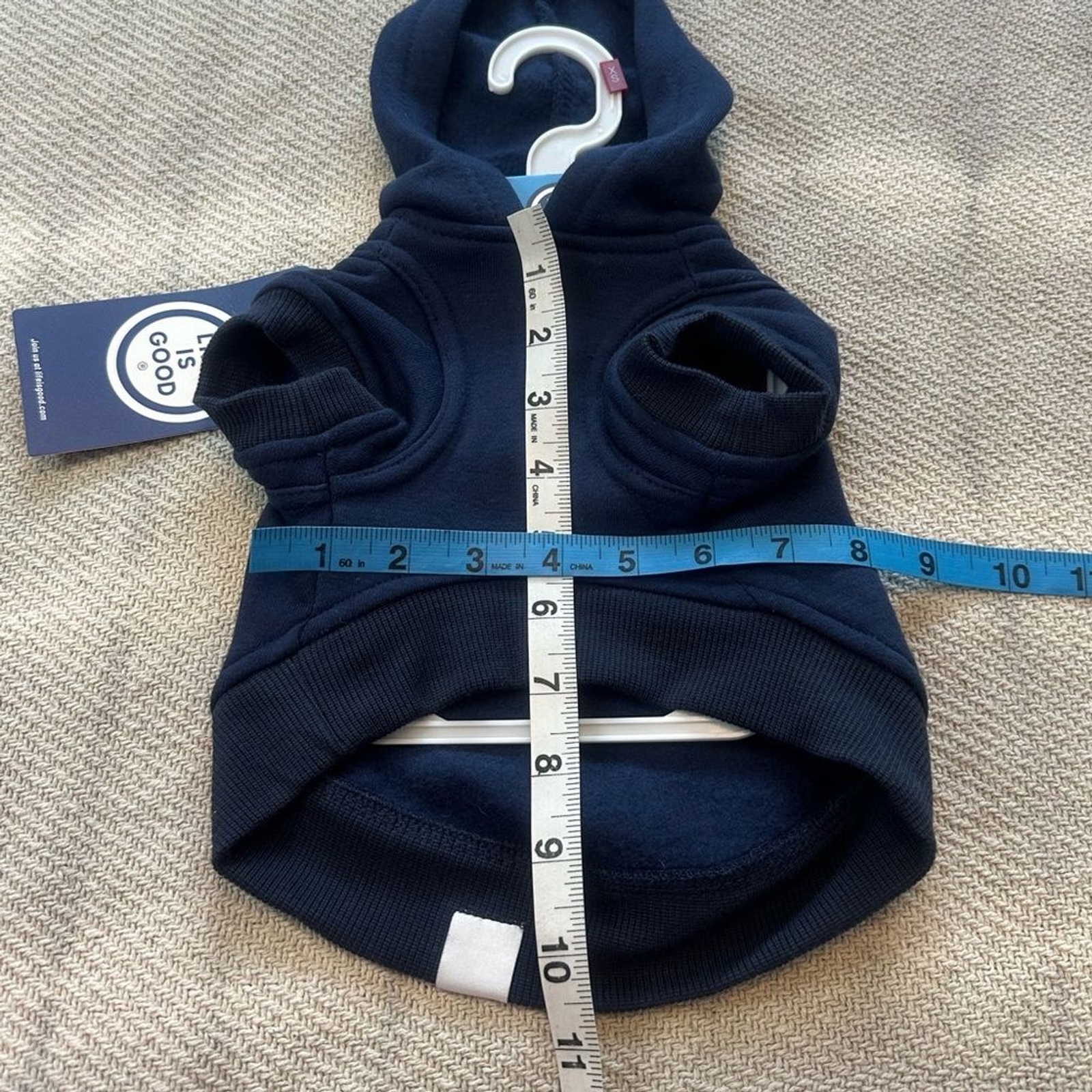 Life is Good Hanukkah Dog Hoodie Size XS NWT Blue Jewish Gift Pet Puppy Holiday
