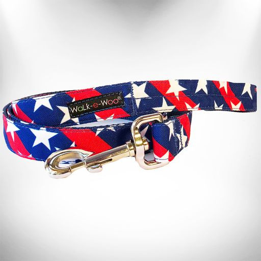 Stars & Stripes Dog Leads REGULAR Lead 1″ width- 5′ length
