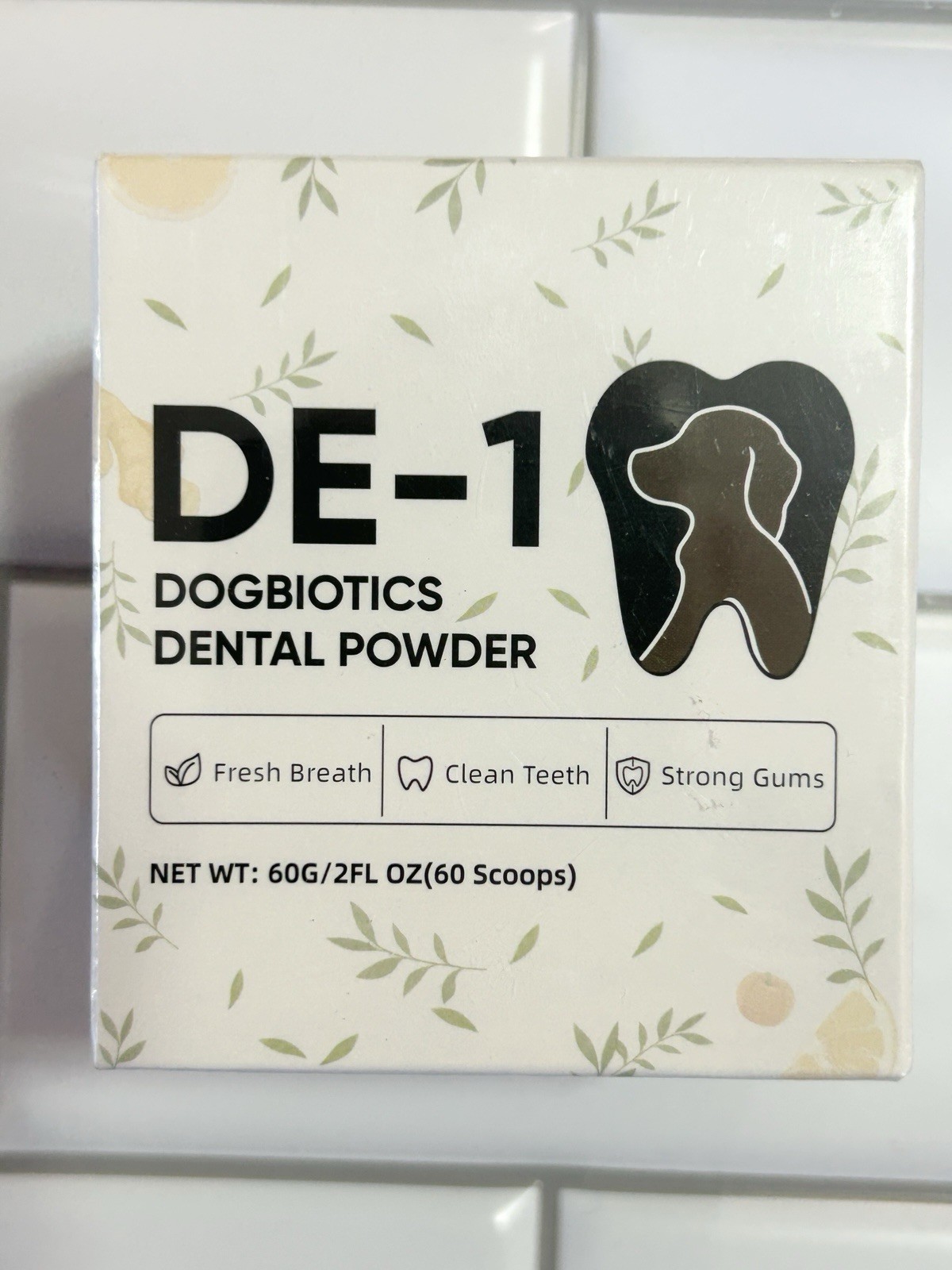 Dental Powder for Dogs – Human-Grade Oral Postbiotic, Plaque & Tartar Control,
