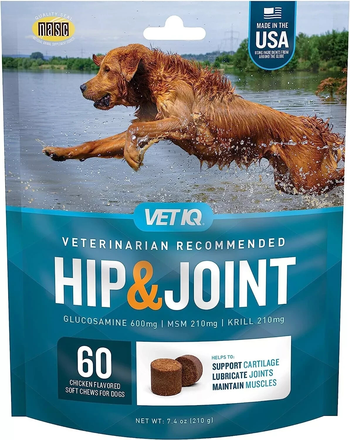 Maximum Strength Hip And Joint Supplement For Dogs – Chicken Flavored Soft Chews
