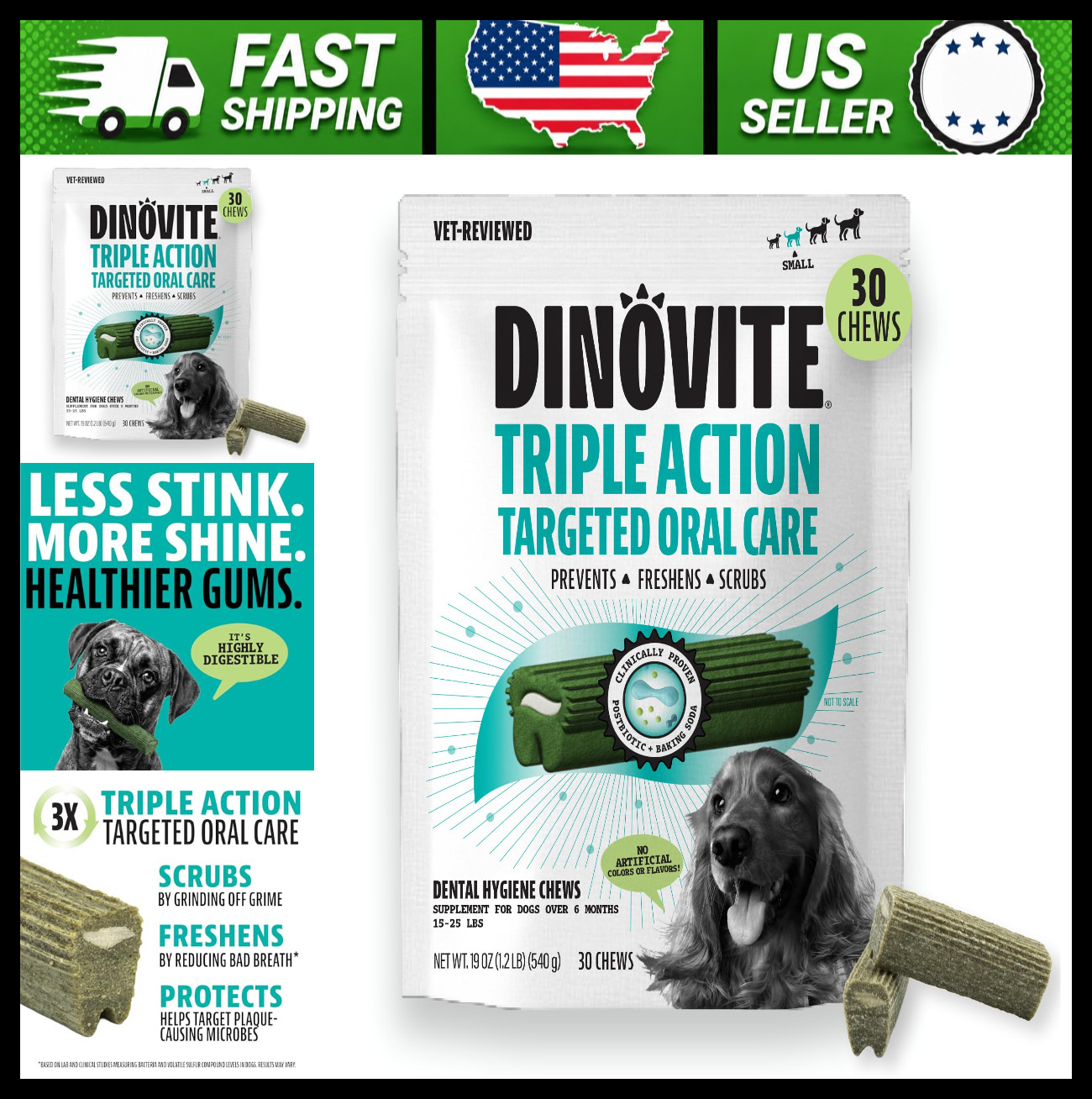 Dinovite Dental Chews for Dogs