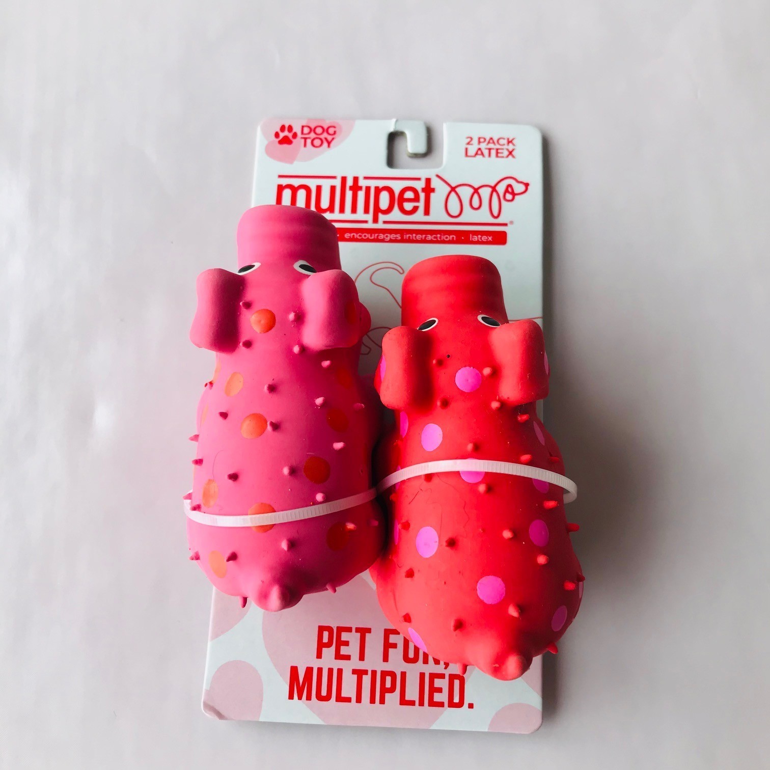 Dog Multipet Pig Latex Mini Squeak Dog Toy With Squeaker Pink