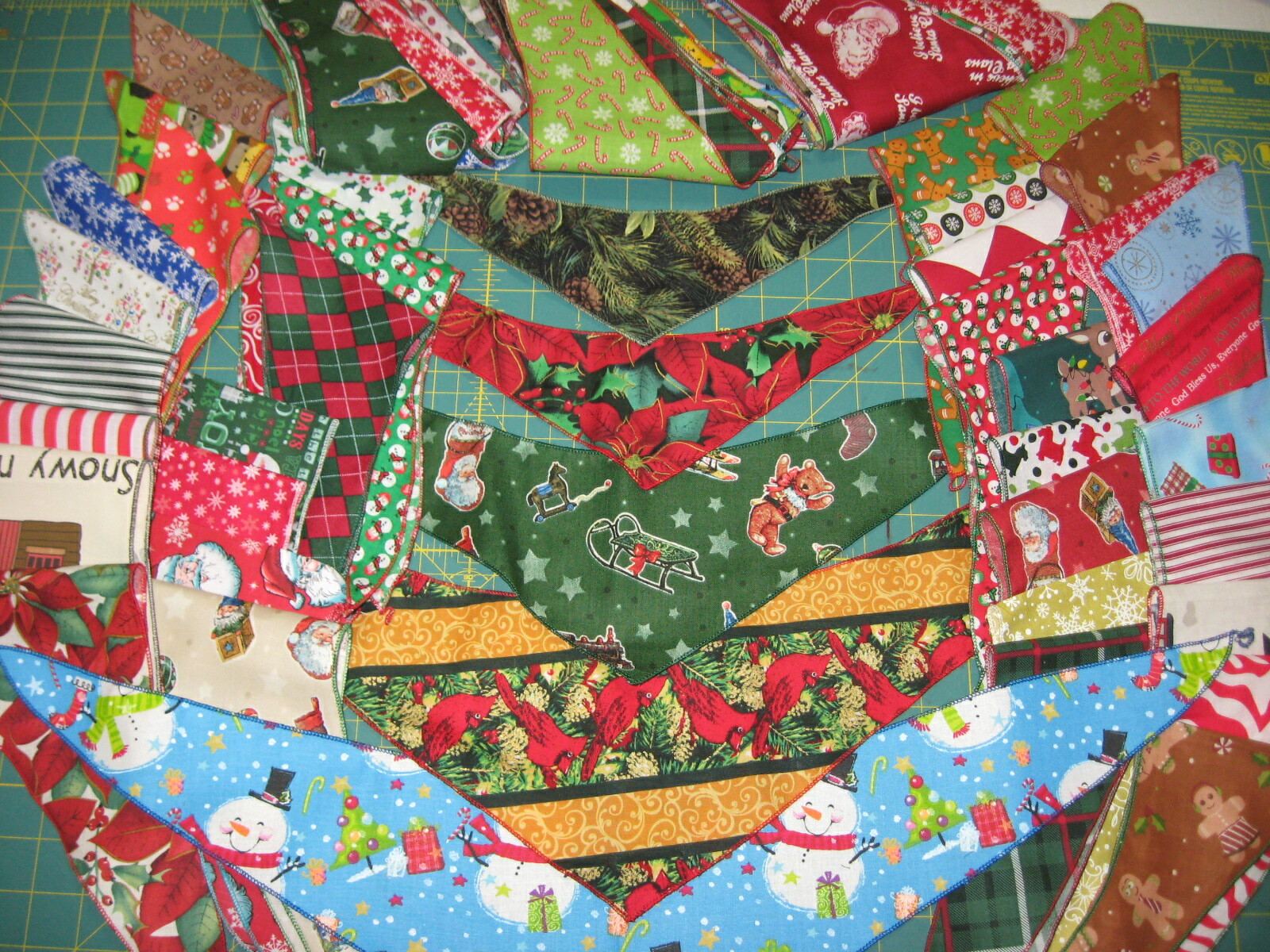 35 Patriotic July 4 Dog Grooming BANDANAS Holiday PET SCARF Tie On XS S M L XL