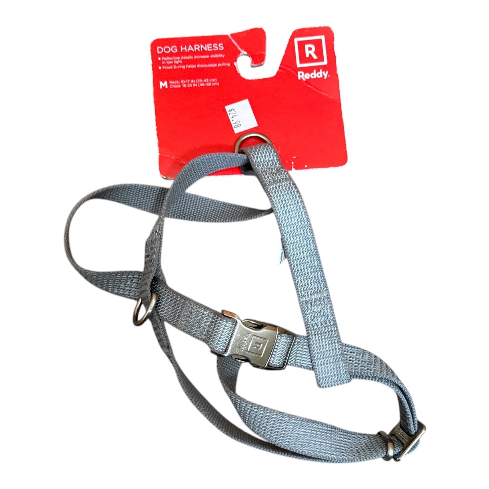 Reddy Dog Strap Harness Silver Gray Size Medium NEW
