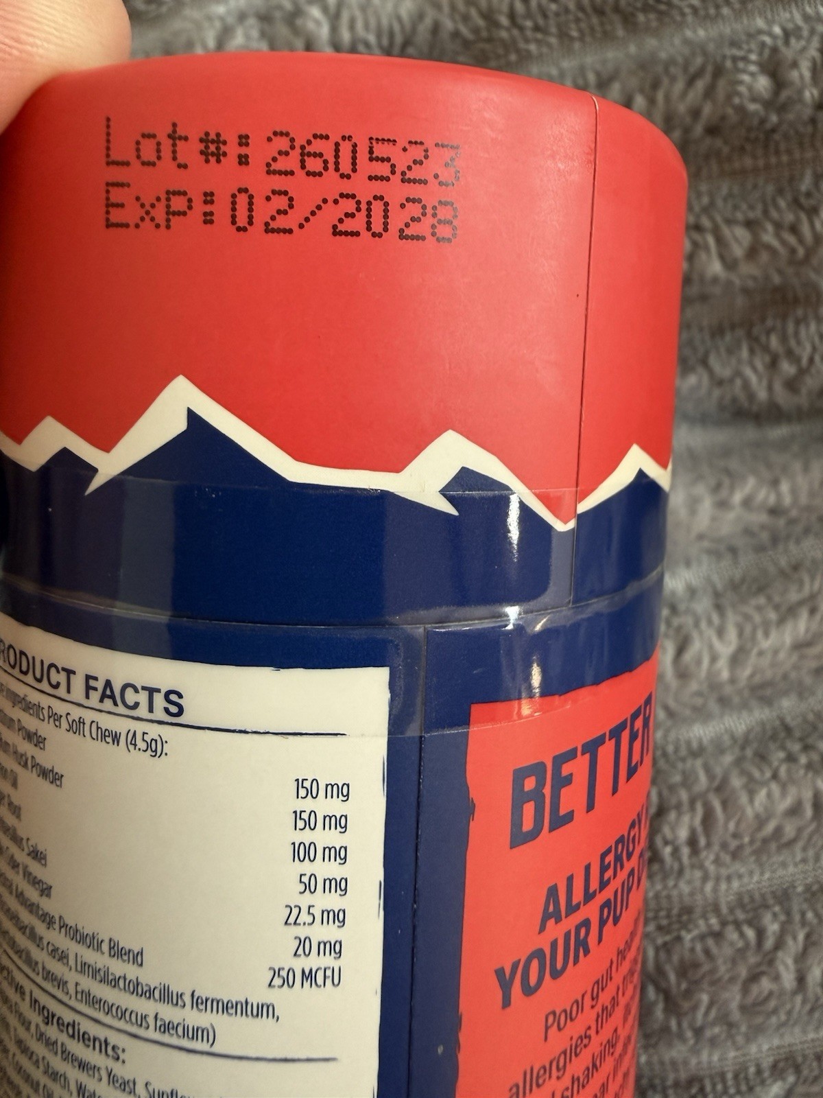 BetterWild Allergy Relief Soft Chew Supp for Dogs 30 Count Lot of 2 Exp 02/2028