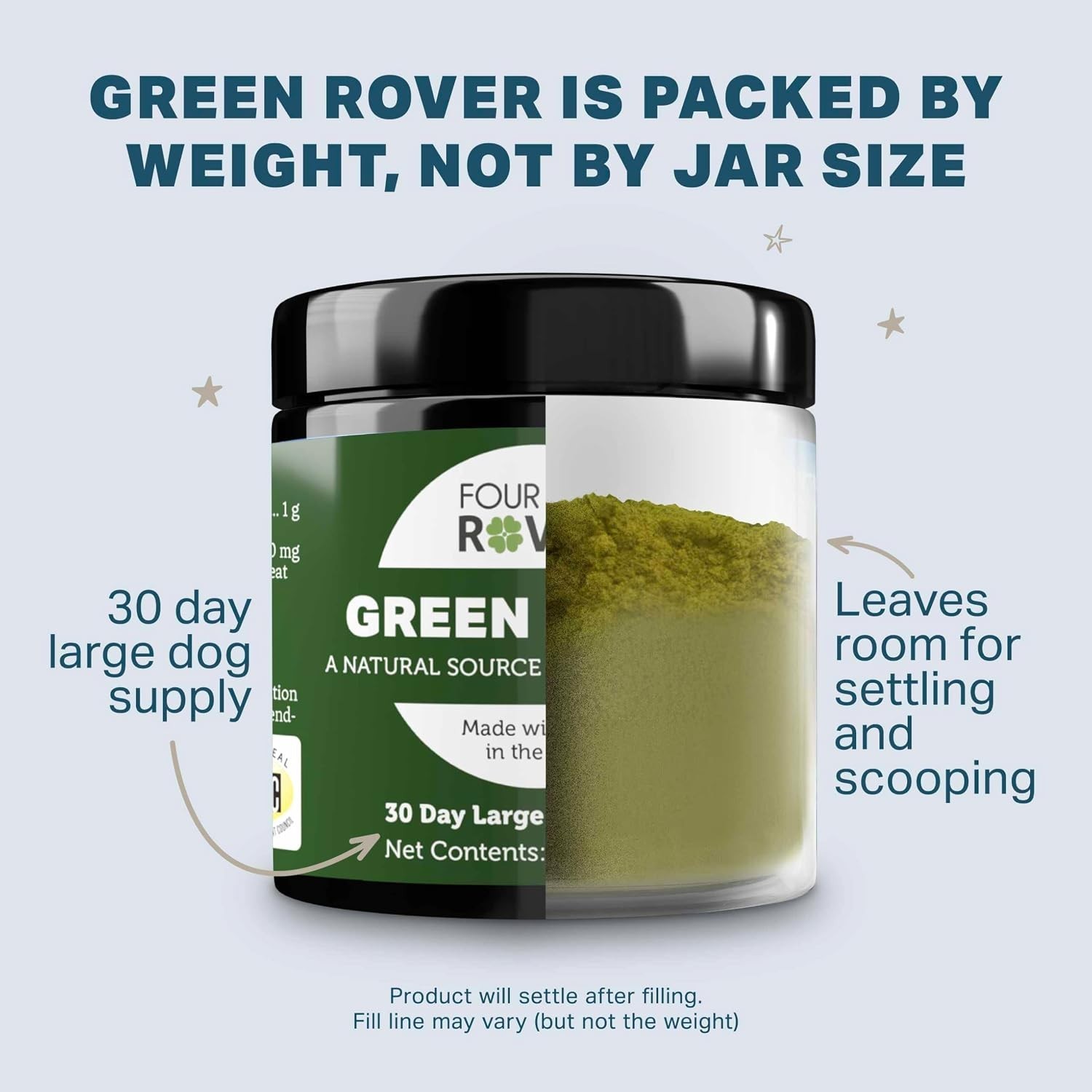 Organic Greens for Dogs – 30 Day Supply of Fermented Spirulina & Sea Greens