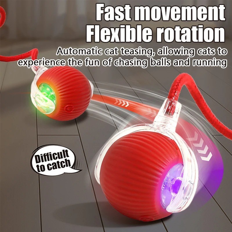 Automatic Rolling Ball Smart Cat Dog Toy Electric Pet Self-moving Kitten