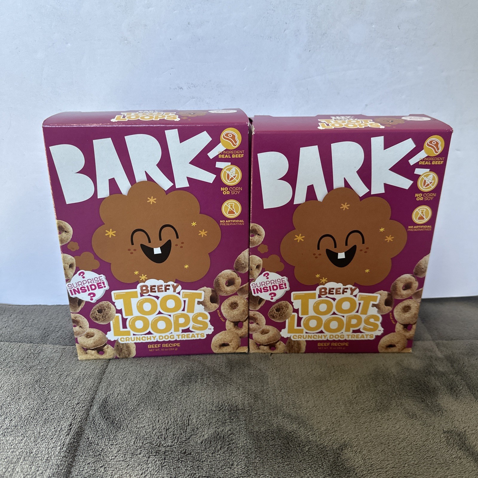 Bark Box Beefy Toot Loops Crunchy Dog Treats 10oz Beef 03/13/27