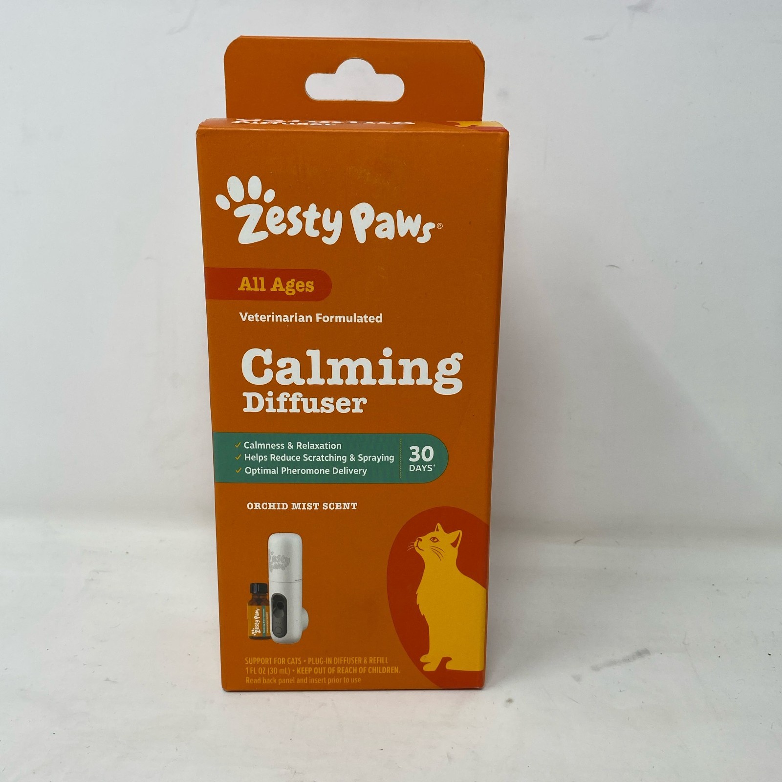 Zesty Paws Cat Calming Diffuser Starter Kit, Orchid Mist, 30-Day