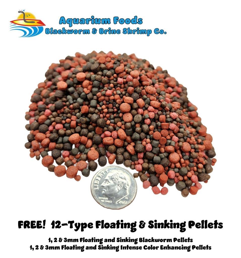 8mm, 12mm & 16mm Sinking Spirulina Algae Wafers Tropical Fish Food – Mixed Sizes