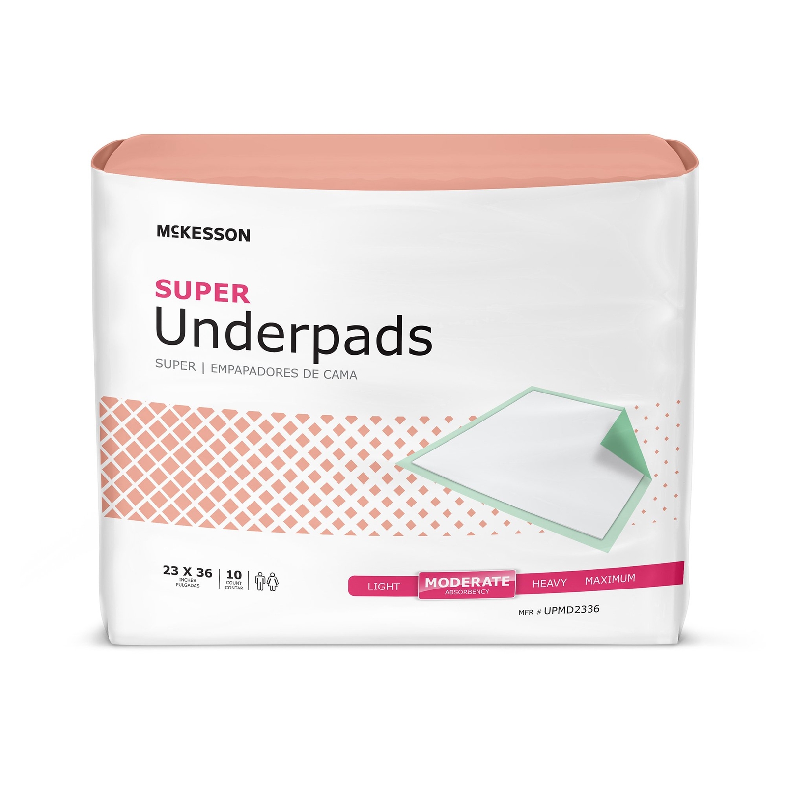 100 McKesson Moderate Absorbency Adult Bed Pad Disposable Incontinence