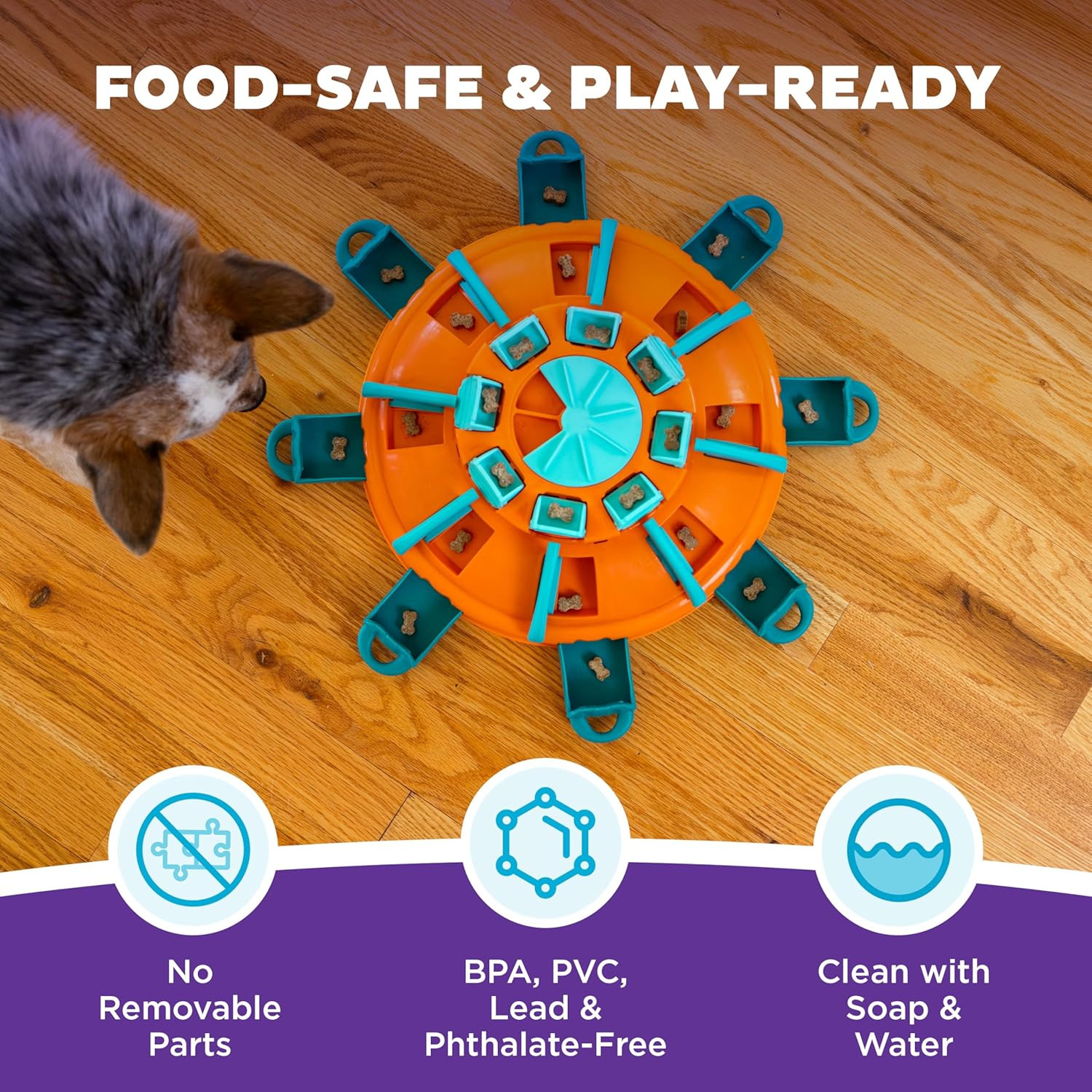by Nina Ottosson Tower of Treats Level 4 Expert Dog Treat Puzzle for